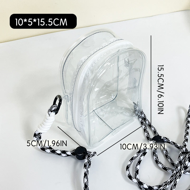 L Toy Storage Display Bag Cute High Transparent