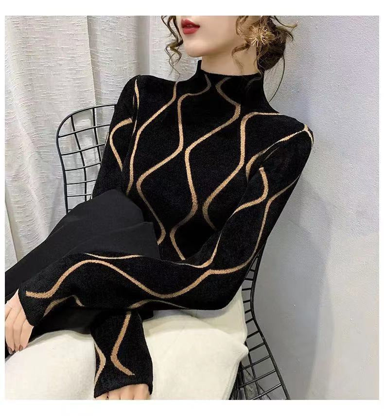 New Autumn And Winter Thickening High Neck Inner Wear Bottoming Shirt For Women