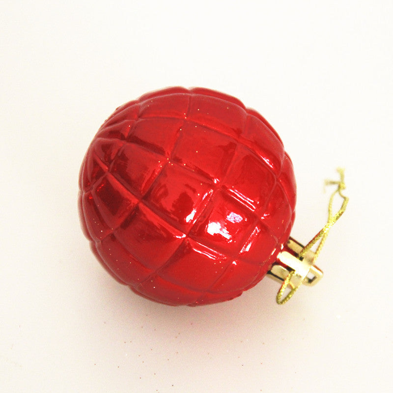 Festival Supplies Painted Ball 6cm24 Pcs Pendant Electroplating