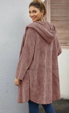 Double-sided fleece coat