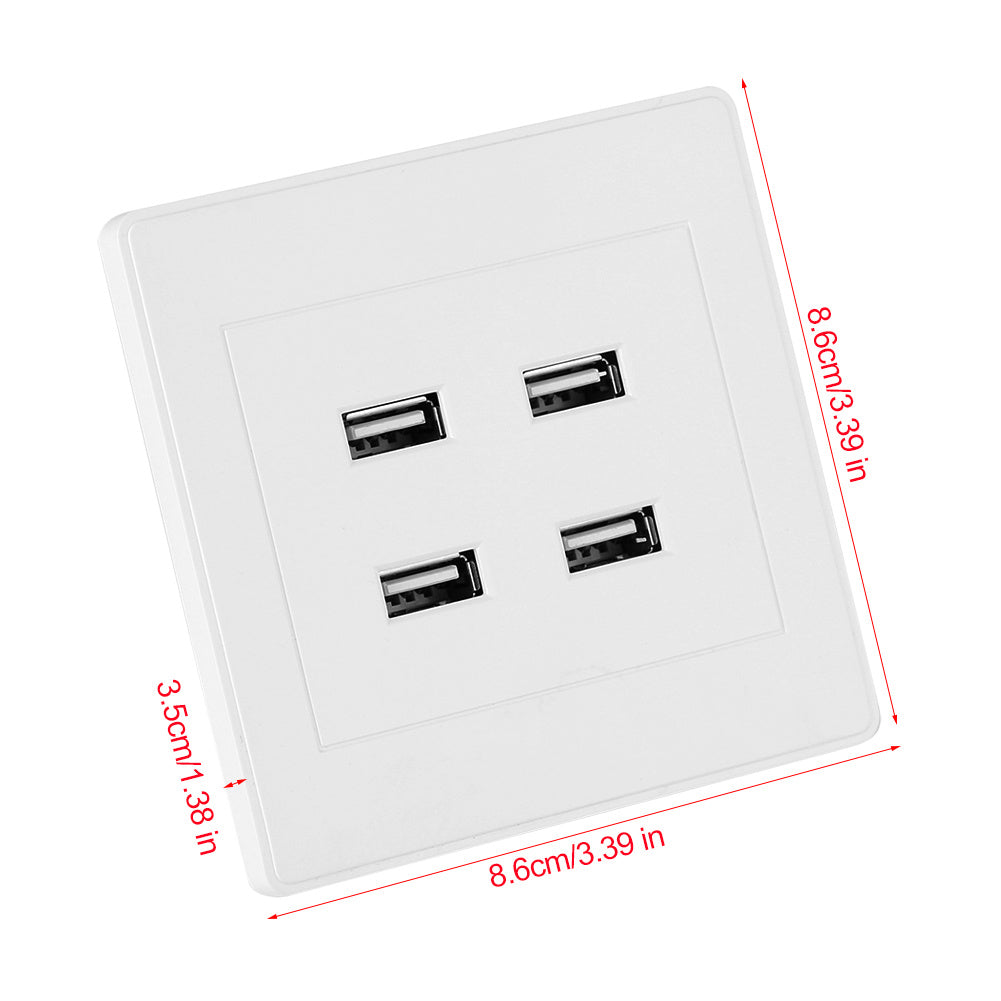 USB charging wall socket panel