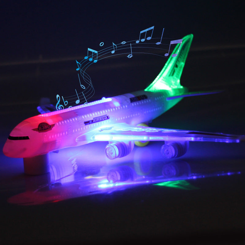 Electric Universal Airplane Toy, Lighting And Sound Effects, A380 Airliner Model, Lighting Toy, Stall