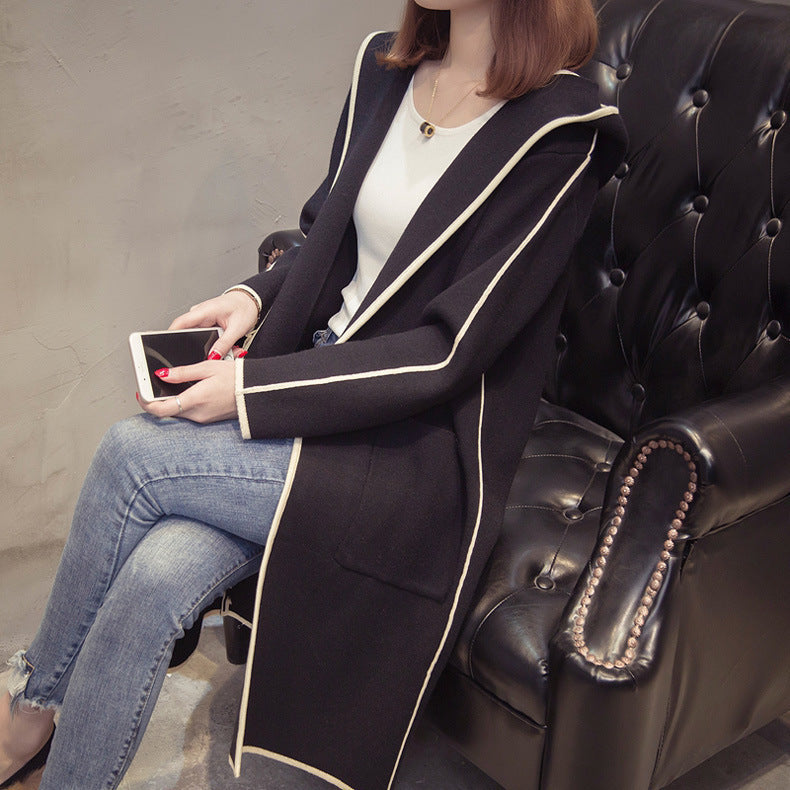 Mid-length loose plus velvet thick windbreaker