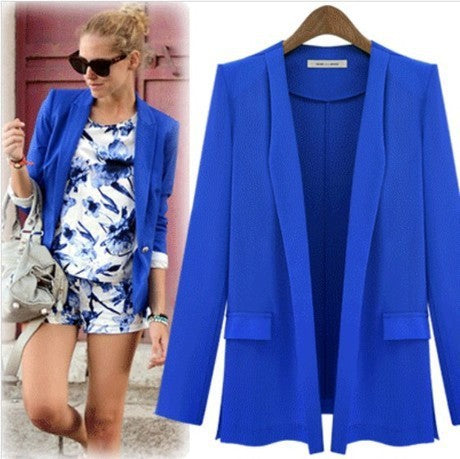 New Style Long-sleeved Suit Women's Slim Loose Coat