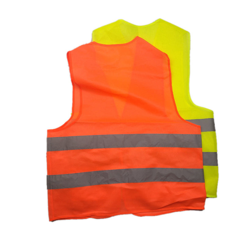 High Visibility Yellow Vest Reflective Safety Workwear for Night Running Cycling Man Night Warning Working Clothes Fluorescent