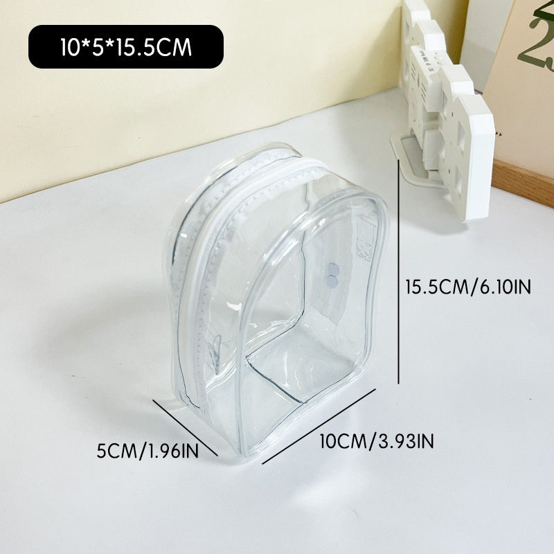 L Toy Storage Display Bag Cute High Transparent