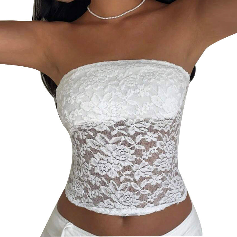 Women's European And American Style Lace Tube Top