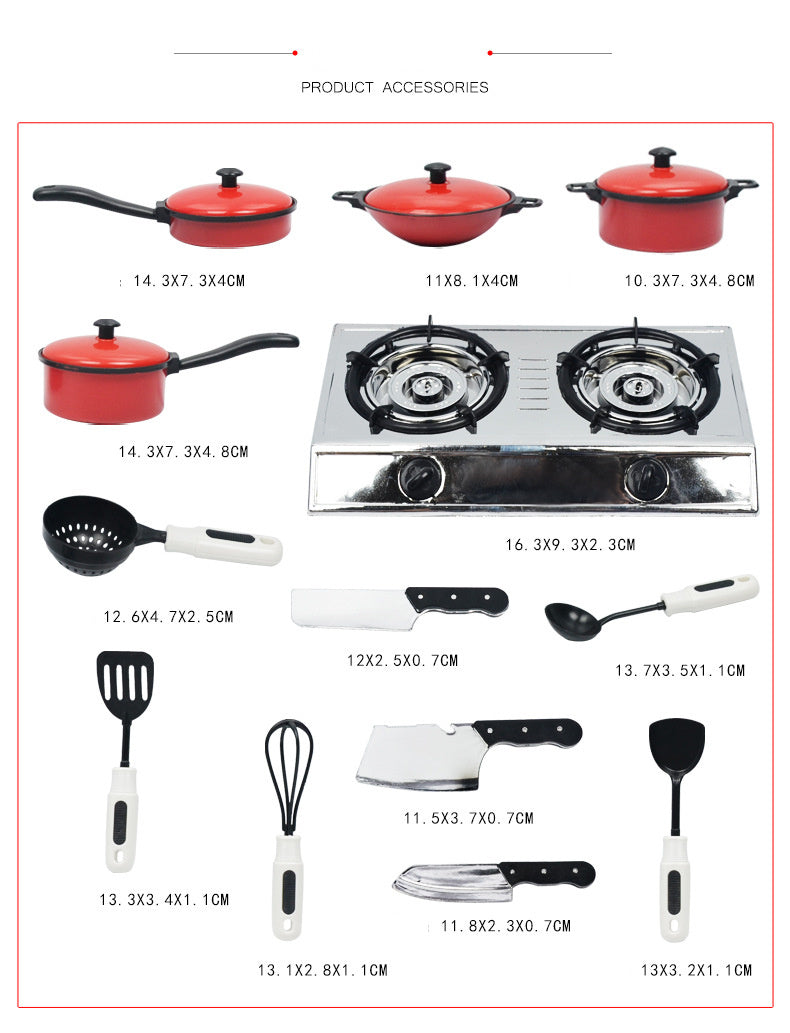 13-piece Kitchen Play House Children's Enlightenment Toy Set