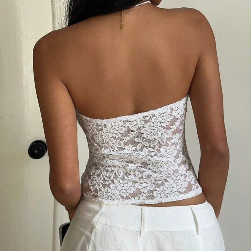 Women's European And American Style Lace Tube Top