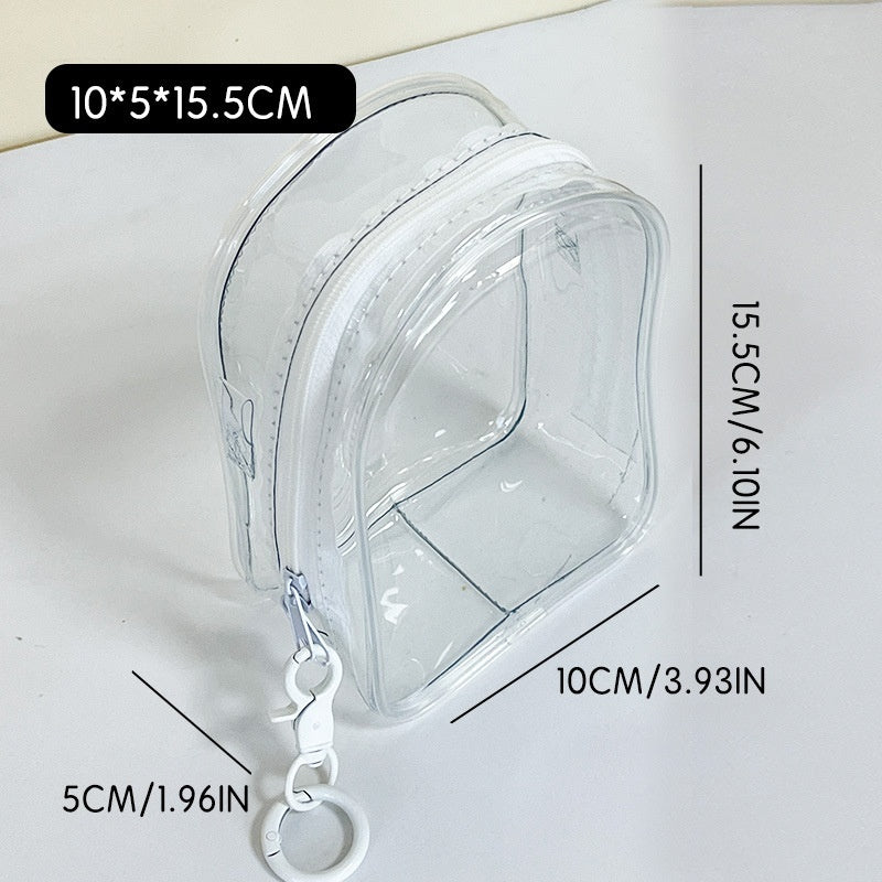 L Toy Storage Display Bag Cute High Transparent
