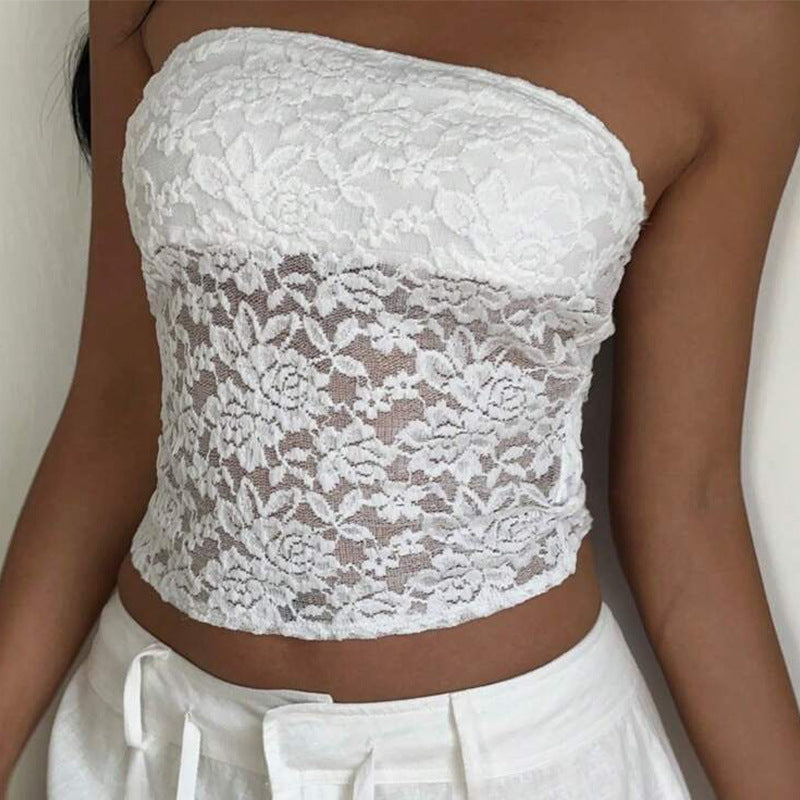 Women's European And American Style Lace Tube Top