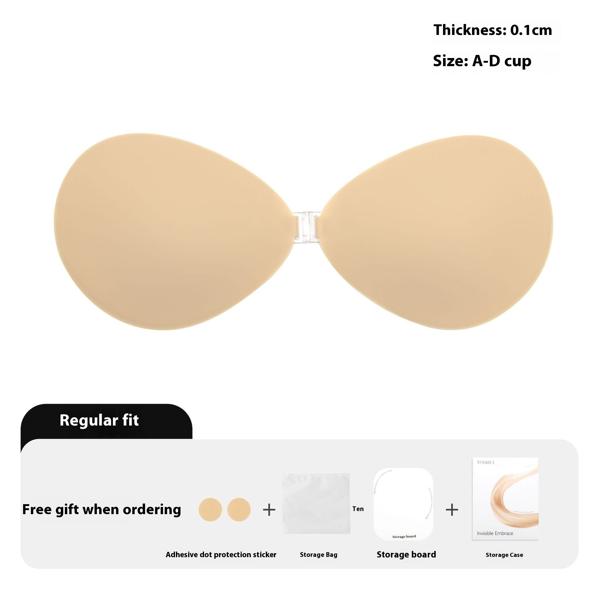No Sweat Solid State Silicone Breast Pad Women