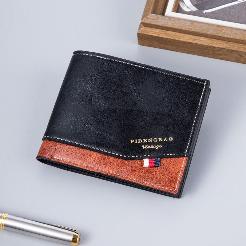 Two-fold Thin Retro Fashion Wallet