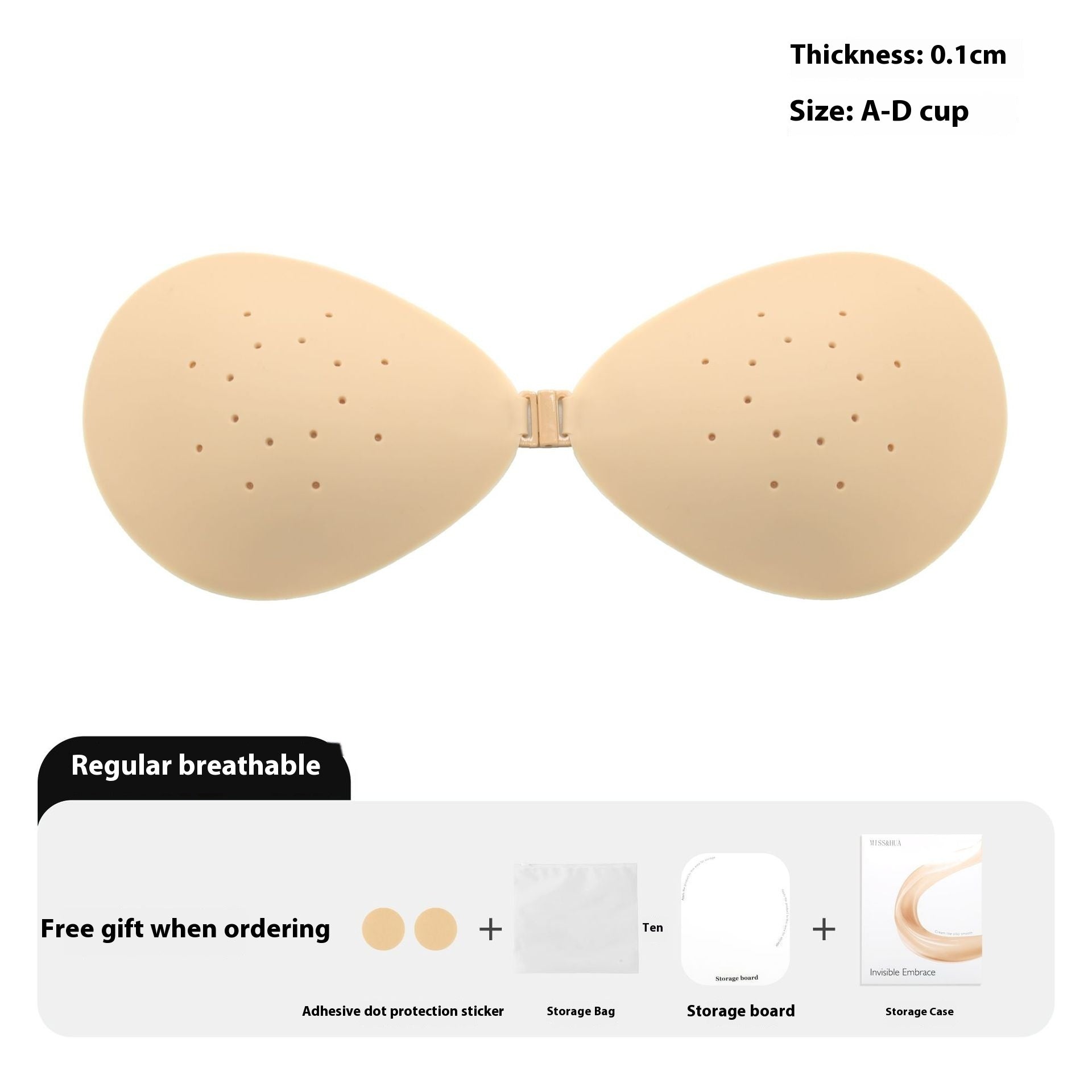No Sweat Solid State Silicone Breast Pad Women