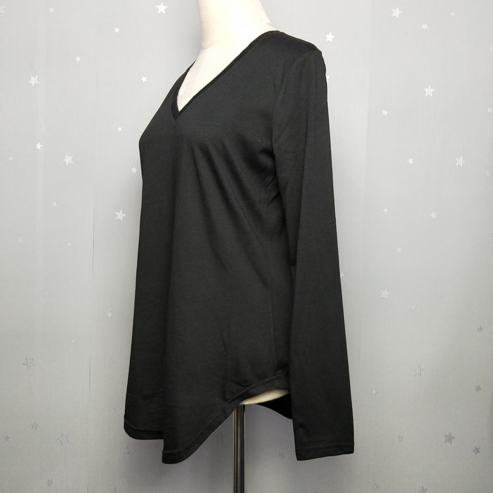 Europe And America Autumn And Winter Women's Solid Undercoat