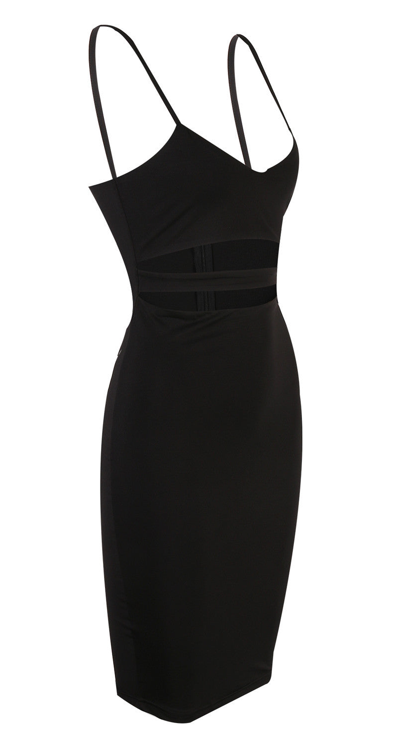 Sexy nightclub dress with high waist and hip