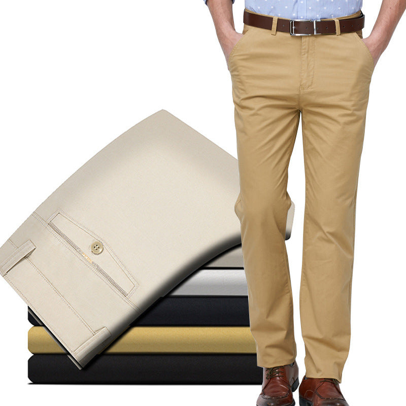 Business Middle-Aged And Elderly Straight-Leg Pants
