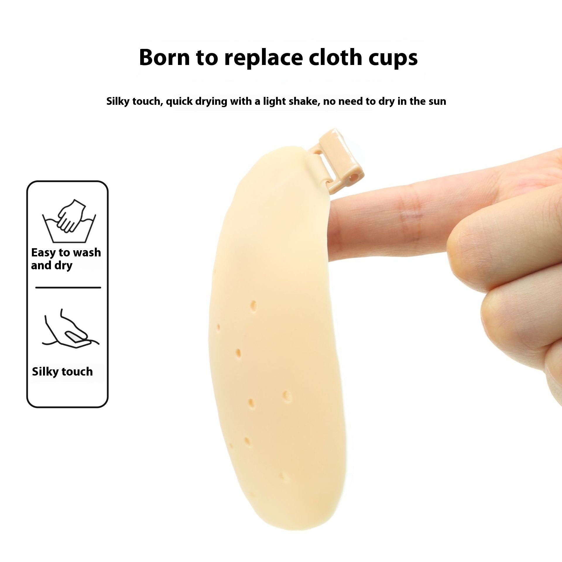 No Sweat Solid State Silicone Breast Pad Women