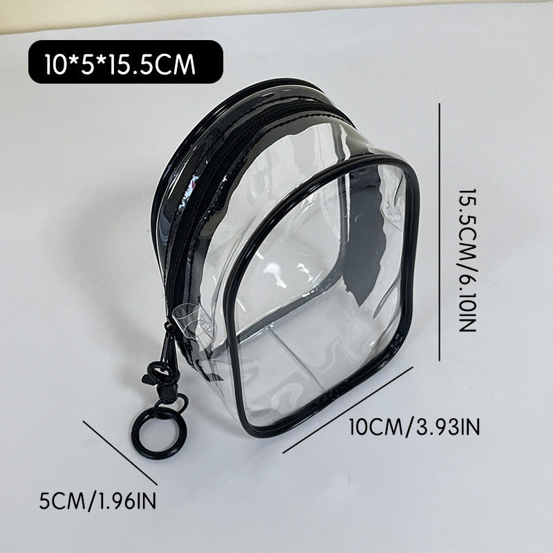 L Toy Storage Display Bag Cute High Transparent