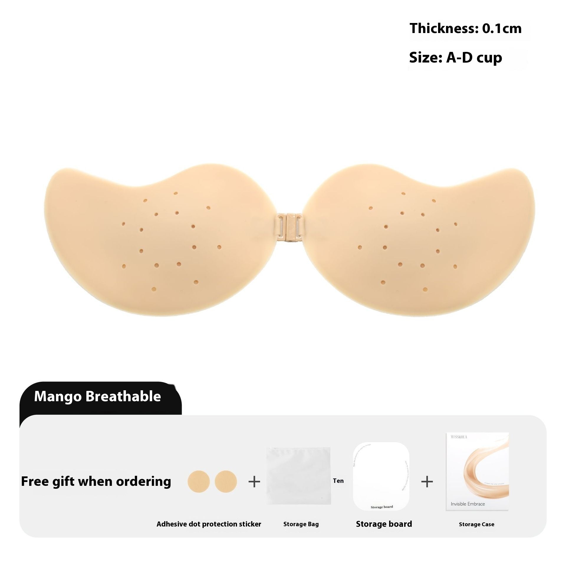 No Sweat Solid State Silicone Breast Pad Women