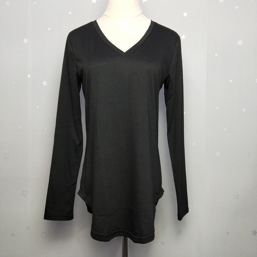 Europe And America Autumn And Winter Women's Solid Undercoat