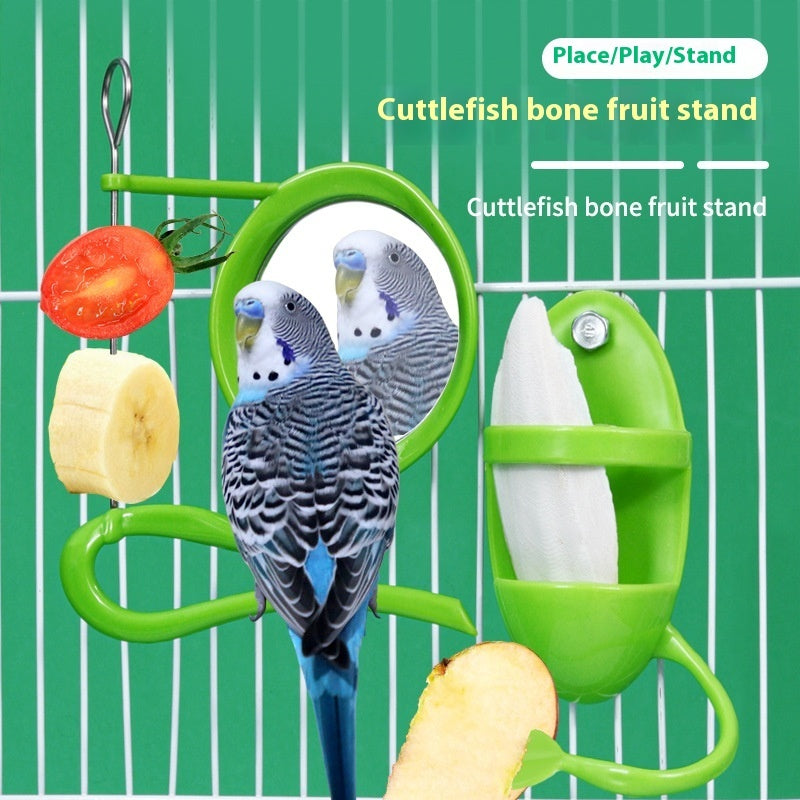 Parrot Plastic Solid Color Cute Feeder