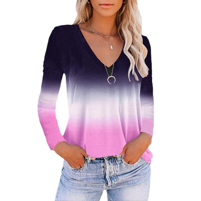Fall European And American Women's Wish Amazon V-neck