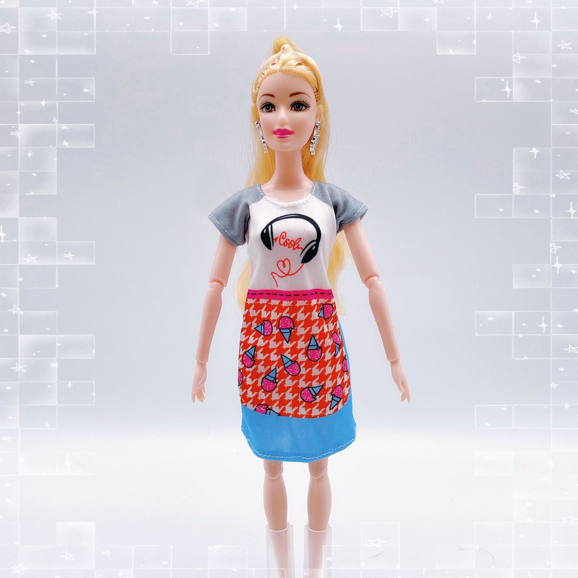 30cm Doll Clothes Dress Up Casual Skirt Girl Toy