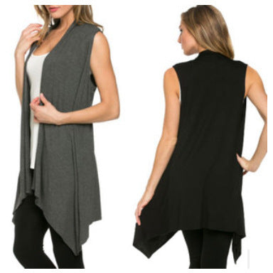 New Sleeveless Knitted Batshirt Women's Cardigan