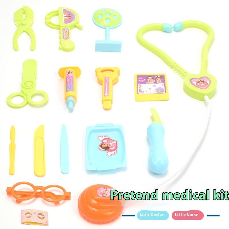 Portable Medicine Kit Suit Stethoscope Injection Children's Toy