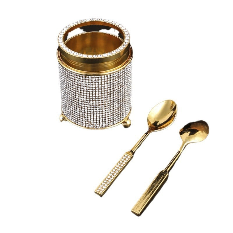 Coffee Spoon Storage Box Set Tube