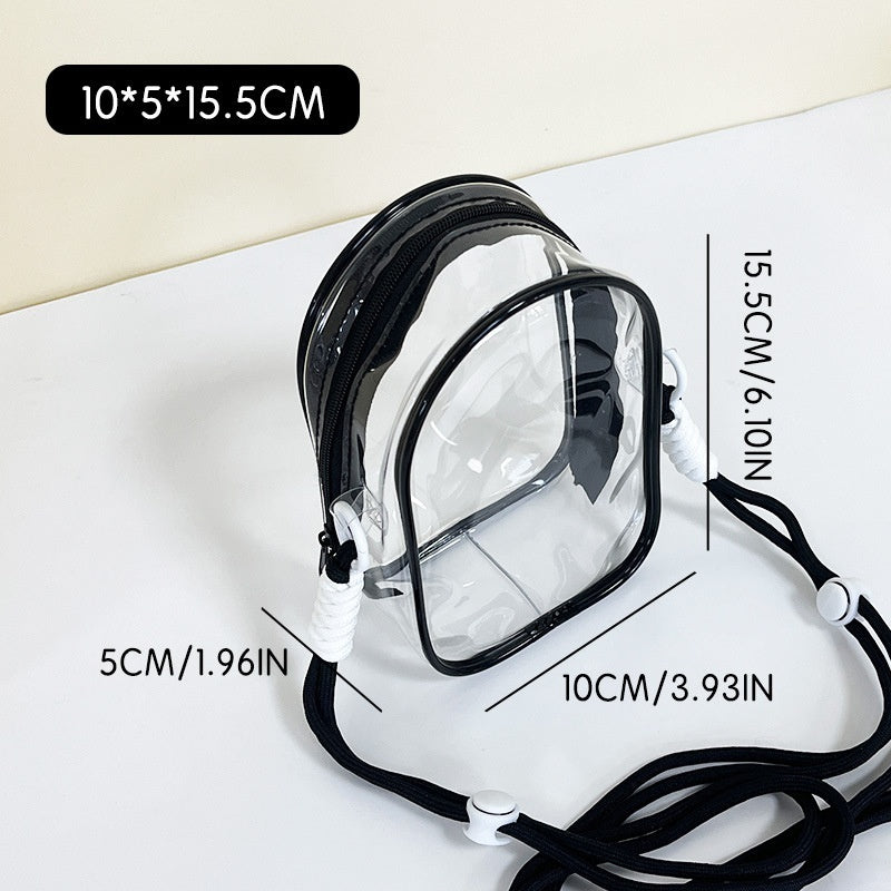 L Toy Storage Display Bag Cute High Transparent