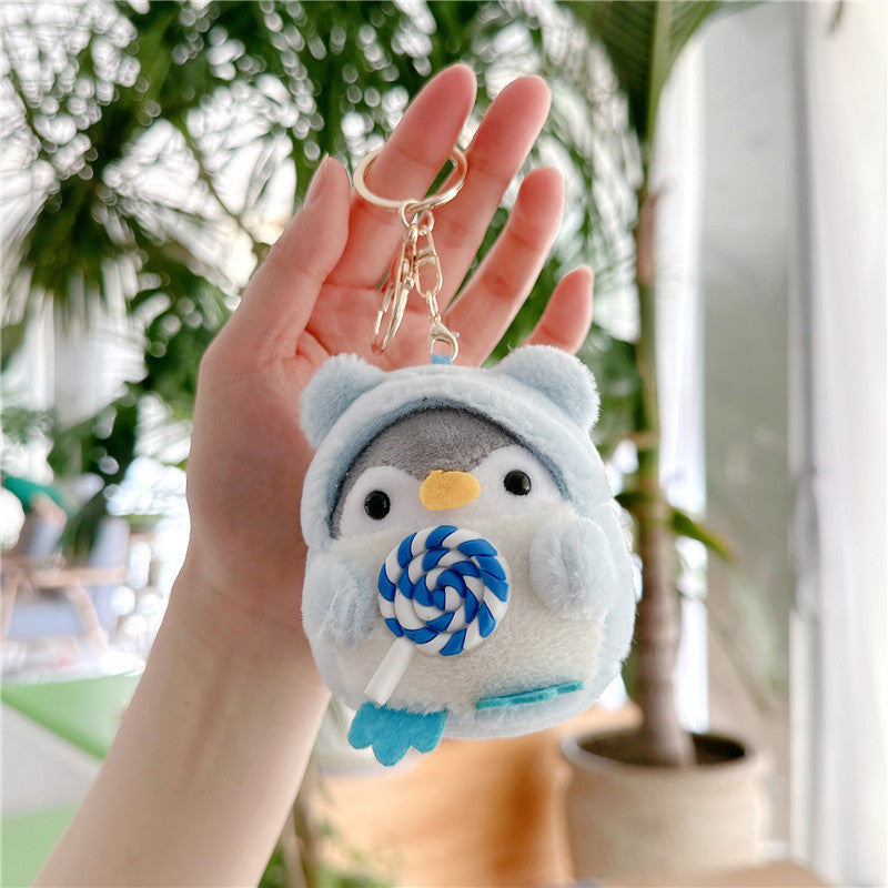 Crossdressing Penguin Doll Ice Cream Small Pendant Shaper Doll