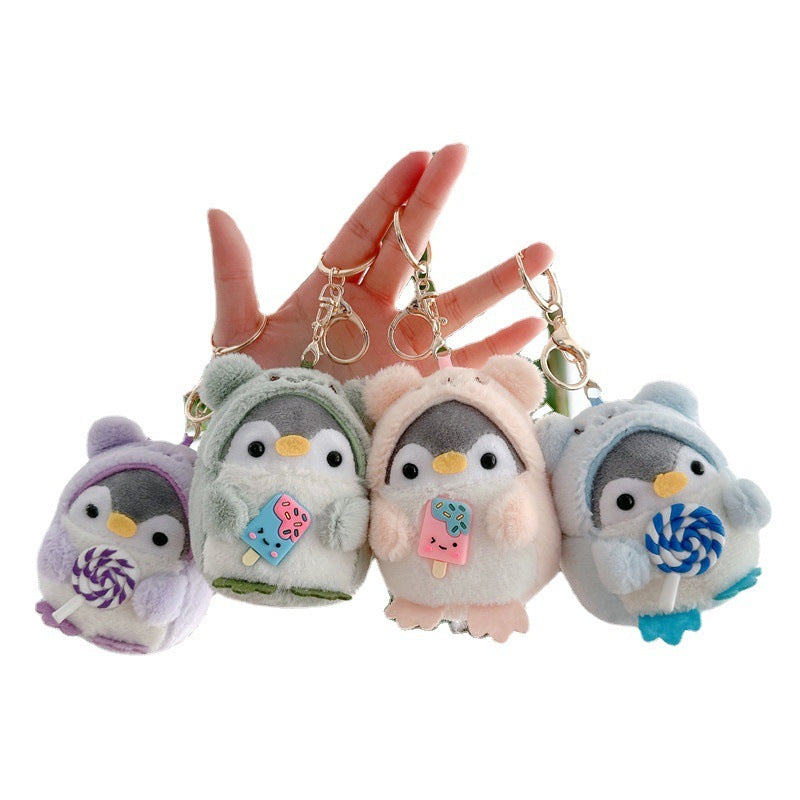 Crossdressing Penguin Doll Ice Cream Small Pendant Shaper Doll